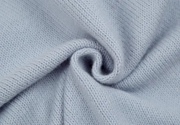 マドモアゼルノンノンMademoiselle NON NON ロゴ刺繍ジップアップニットパーカー 水色38(M) K-113363_017