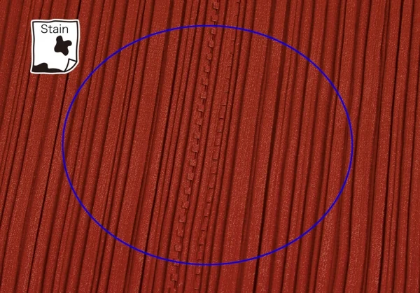 プリーツプリーズPLEATS PLEASE ピンキングカット切替プリーツポロシャツ 赤3位 K-113372_008