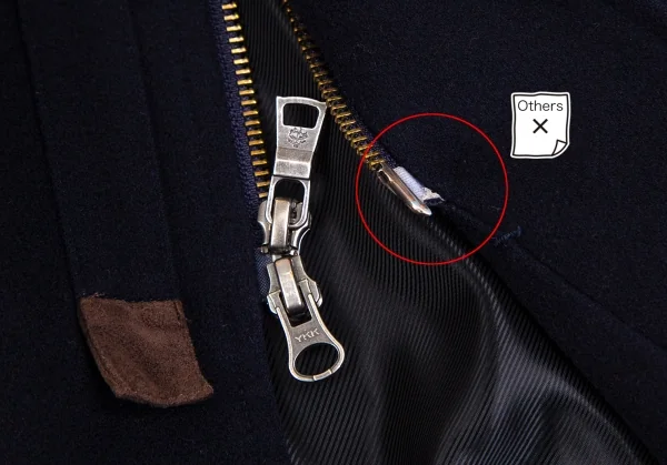 ブルックスブラザーズBrooks Brothers Loro Piana Storm System ロロピアーナストームシステムウールハーフコート 紺L K-113391_013