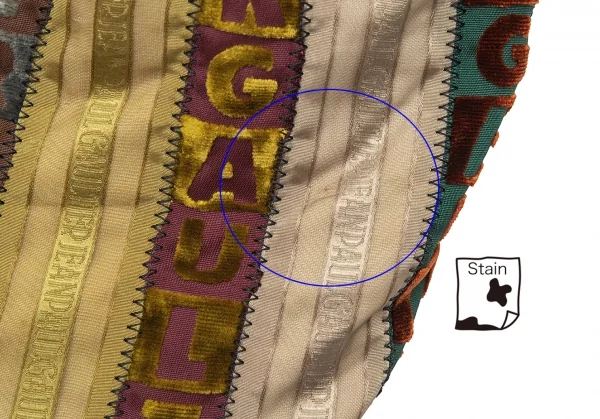 ジャンポールゴルチエJean Paul GAULTIER ロゴマルチストライプミニリュックサック 黒マルチ K-113398_011