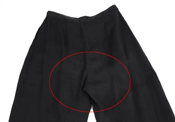 マルニMARNI キュプラレーヨンベルテッドパンツ 黒40 K-113406_013