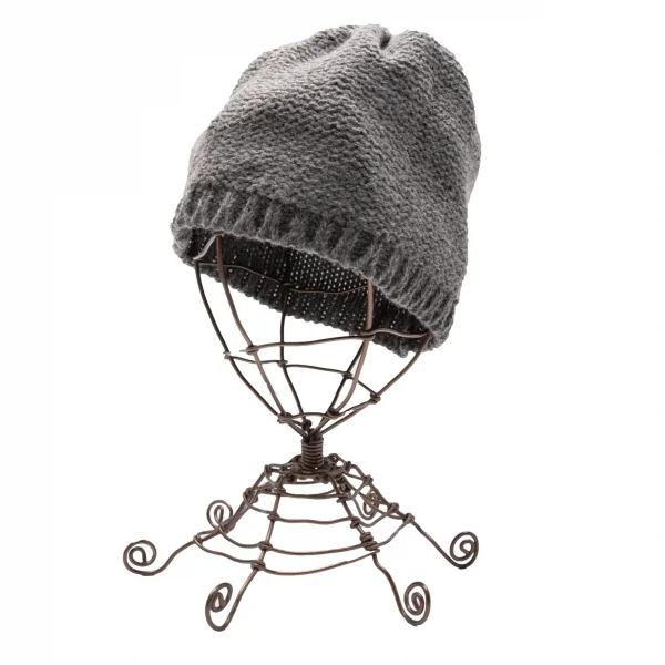 TSUMORI CHISATO chape au Wool Acrylic Knit Cap Grey  K-113415_001