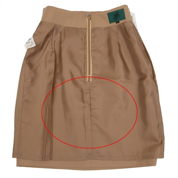 ジュニアゴルチエJUNIOR GAULTIER ウールミニスカート 茶40 K-113422_010