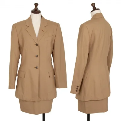 JUNIOR GAULTIER Wool Waist Shape Jacket & Mini Skirt