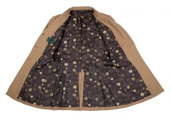 ジュニアゴルチエJUNIOR GAULTIER 裏地コイン柄ウールウエストシェイプセットアップスーツ 茶40 K-113423_008