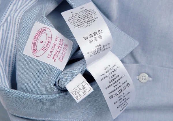 ブルックスブラザーズBrooks Brothers クラシックフィットオックスフォードシャツ 水色6 K-113425_012