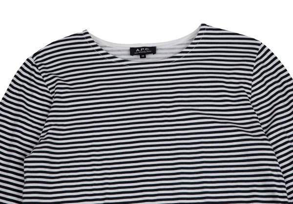 A.P.C. Cotton Stripe Long Sleeve T Shirt K-113426_002