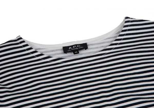 A.P.C. Cotton Stripe Long Sleeve T Shirt K-113426_003
