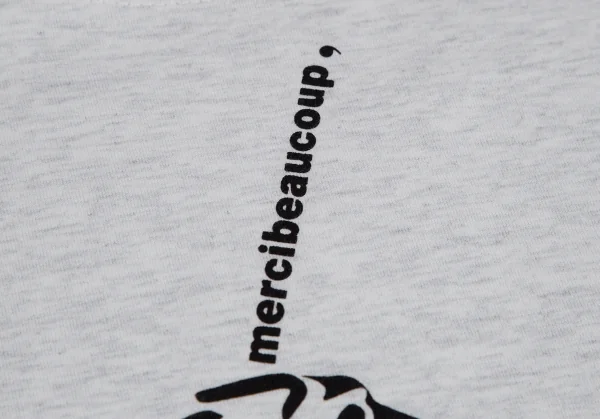 メルシーボークーmercibeaucoup 960クロワッサンプリントTシャツ ライトグレー3 K-113427_006