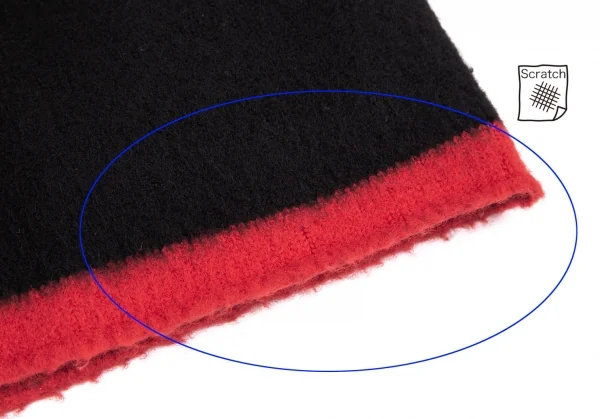 コムデギャルソン オムCOMME des GARCONS HOMME 裾配色縮絨ニットカーディガン 黒M位 K-113445_010