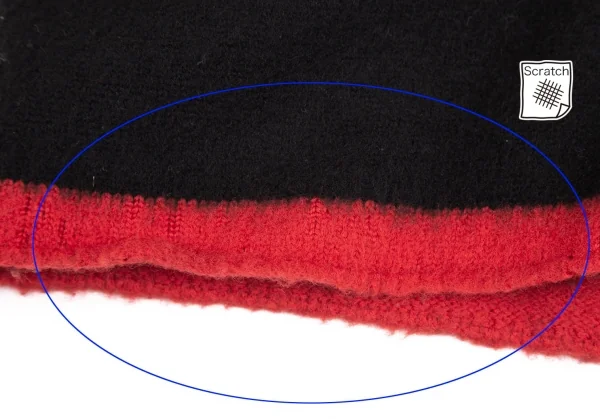 コムデギャルソン オムCOMME des GARCONS HOMME 裾配色縮絨ニットカーディガン 黒M位 K-113445_011