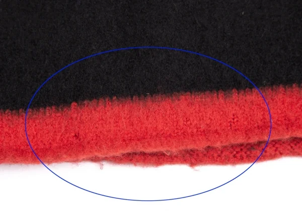 コムデギャルソン オムCOMME des GARCONS HOMME 裾配色縮絨ニットカーディガン 黒M位 K-113445_017