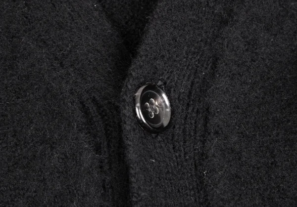 コムデギャルソン オムCOMME des GARCONS HOMME 裾配色縮絨ニットカーディガン 黒M位 K-113445_003