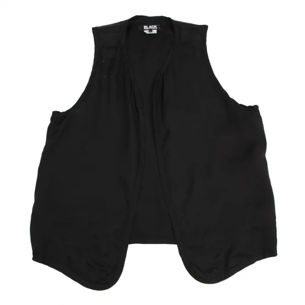 ブラックコムデギャルソンBLACK COMME des GARCONS バック富士虎スカジャン刺繍ベスト 黒L K-113462_008