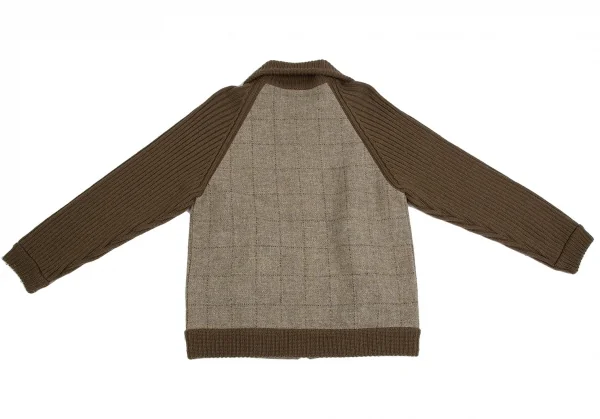 Paul Smith LONDON Rib Knit Switch Harris Tweed Blouson K-113464_010