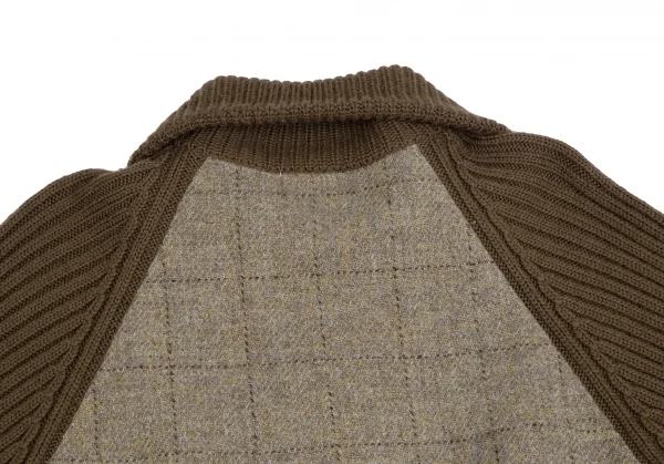Paul Smith LONDON Rib Knit Switch Harris Tweed Blouson K-113464_011