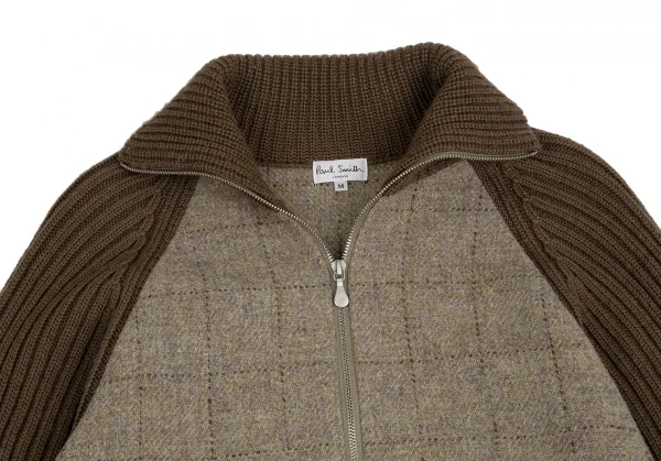 Paul Smith LONDON Rib Knit Switch Harris Tweed Blouson K-113464_002