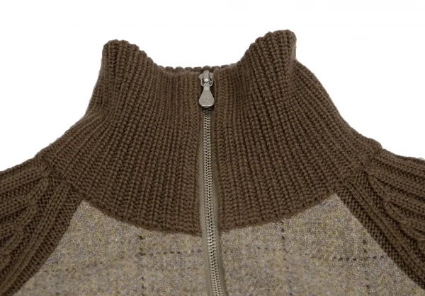Paul Smith LONDON Rib Knit Switch Harris Tweed Blouson K-113464_004