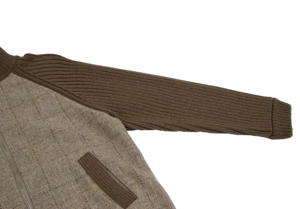 Paul Smith LONDON Rib Knit Switch Harris Tweed Blouson K-113464_005