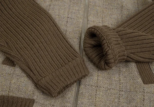 Paul Smith LONDON Rib Knit Switch Harris Tweed Blouson K-113464_006