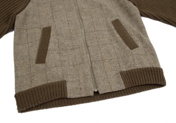 Paul Smith LONDON Rib Knit Switch Harris Tweed Blouson K-113464_007