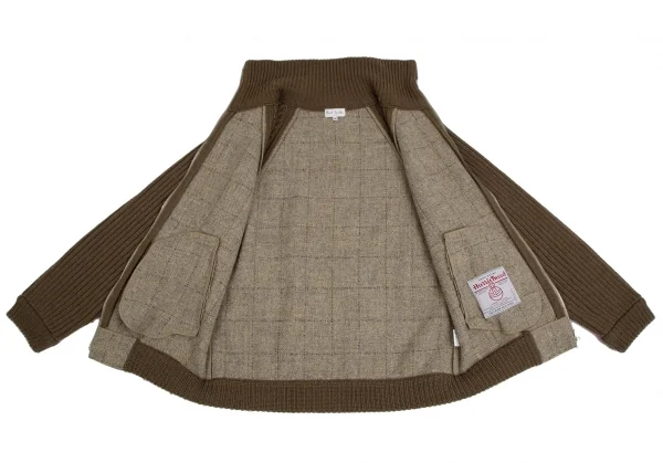 Paul Smith LONDON Rib Knit Switch Harris Tweed Blouson K-113464_009