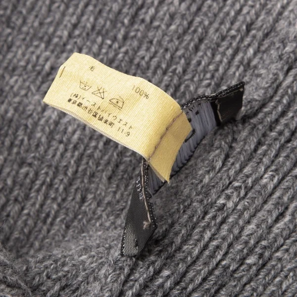 アーペーセーA.P.C. リブウールパッチニットキャップ グレー K-113471_010