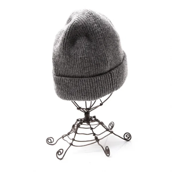 アーペーセーA.P.C. リブウールパッチニットキャップ グレー K-113471_003