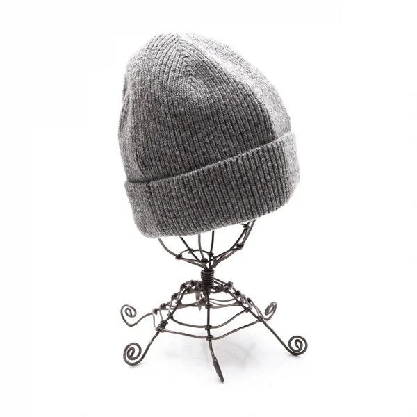 アーペーセーA.P.C. リブウールパッチニットキャップ グレー K-113471_004