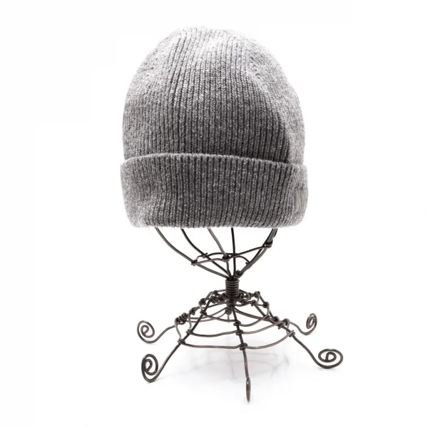 アーペーセーA.P.C. リブウールパッチニットキャップ グレー K-113471_005