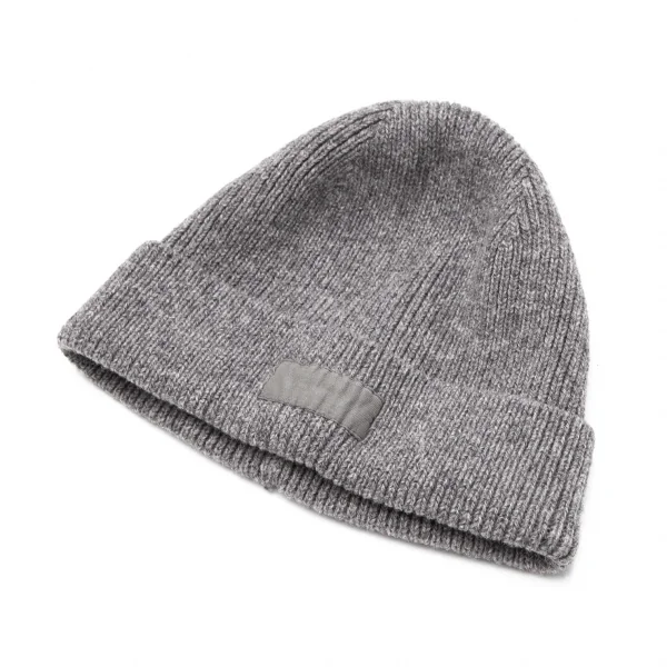 アーペーセーA.P.C. リブウールパッチニットキャップ グレー K-113471_007