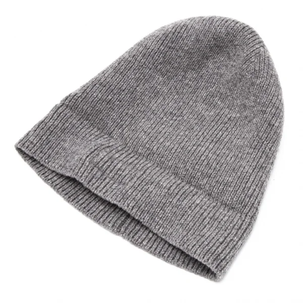 アーペーセーA.P.C. リブウールパッチニットキャップ グレー K-113471_009