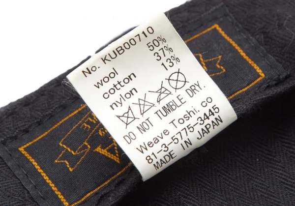 カシラCA4LA ウールコットンワークキャップ チャコール K-113472_010