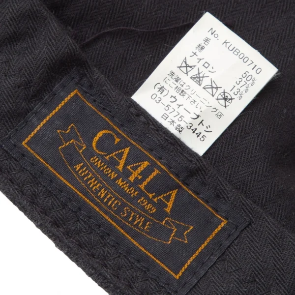 カシラCA4LA ウールコットンワークキャップ チャコール K-113472_011