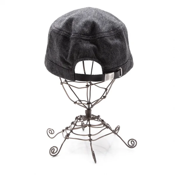 カシラCA4LA ウールコットンワークキャップ チャコール K-113472_003