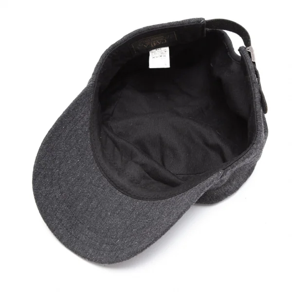 カシラCA4LA ウールコットンワークキャップ チャコール K-113472_009