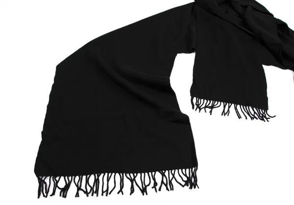 アツロウタヤマA.T ATSURO TAYAMA フリンジマフラーショール 黒M位 K-113478_004