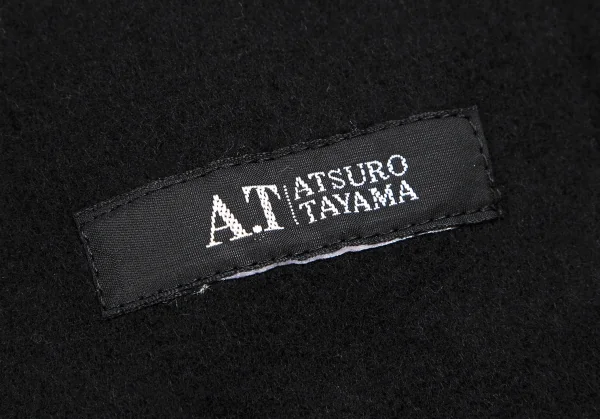 アツロウタヤマA.T ATSURO TAYAMA フリンジマフラーショール 黒M位 K-113478_009