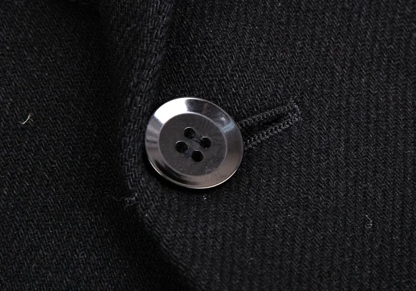 ヨウジヤマモト ファムYohji Yamamoto FEMME モノグラムレザー切替プリーツスカートドッキングジャケット 黒1 K-113499_005