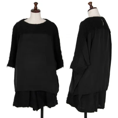 Y's Cupra Tweed Switching Short Sleeve Shirt & Shorts