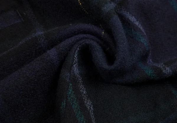 タケシコウサカバイ ワイズ ピンクレーベルTAKESHI KOSAKA by Y's Pink Label タータンチェックタックショートパンツ 青緑黒M位 K-113509_010