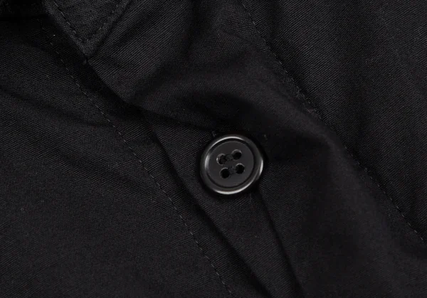 タケシコウサカバイ ワイズ ピンクレーベルTAKESHI KOSAKA by Y's Pink Label コットンフロントギャザーデザインプルオーバーロングシャツ 黒2 K-113510_006