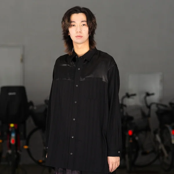ワイズフォーメンY's for men ヨークサテン切替ウールシャドー
