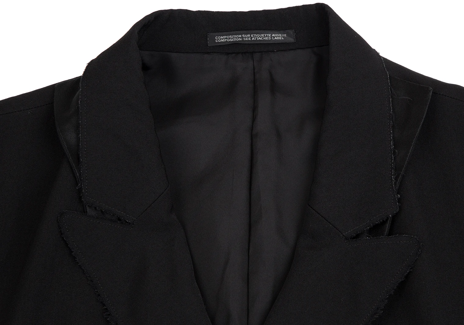 【美品】ヨウジヤマモトプールオム シワギャバ スタンドカラー トッパージャケット Yohji Yamamoto POUR HOMME シワギャバスタンドカラー