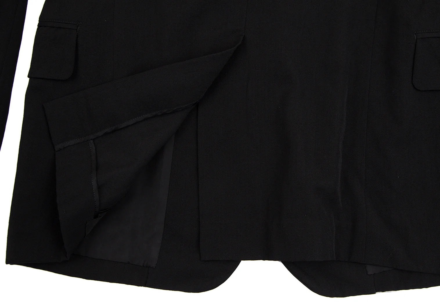 美品 13SS⭐️ヨウジヤマモトプールオム ダブルラペル コットンベスト 3 黒 155005_006_l.webp