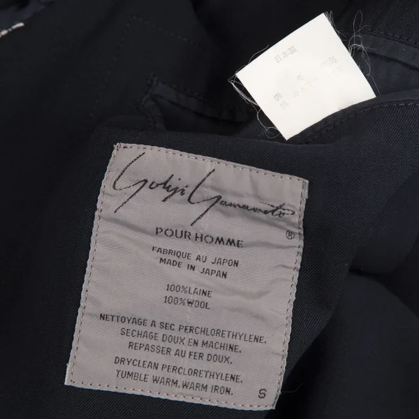 Yohji Yamamoto POUR HOMME Wool Gaba Pocket Design Jacket K-113547_020