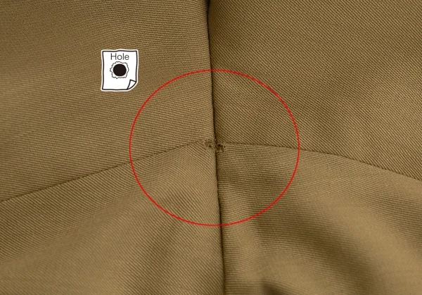 ヨウジヤマモト プールオムYohji Yamamoto POUR HOMMEウールギャバツータックパンツ ブラウンM K-113551_012
