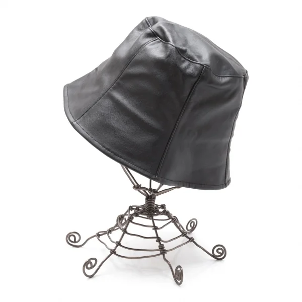 新品!レイビームスRay Beams フェイクレザーベルハット 黒 K-113565_002