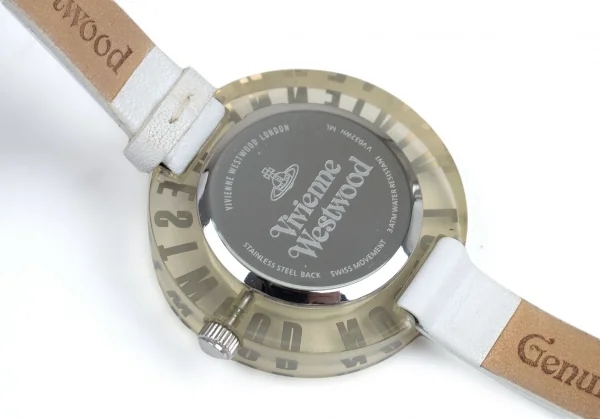 ヴィヴィアンウエストウッドVivienne Westwood VV032 Clarity クラリティ クオーツ腕時計 クリア白 K-113569_010