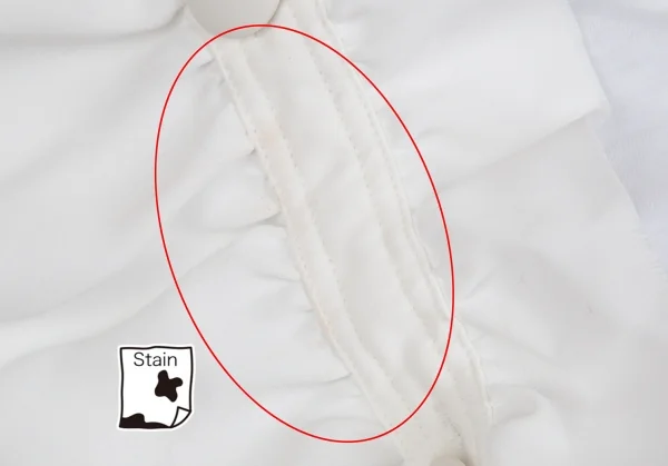 タケシコウサカバイ ワイズ ピンクレーベルTAKESHI KOSAKA by Y's Pink Label 袖着脱異素材切替カットソー 白2 K-113570_005